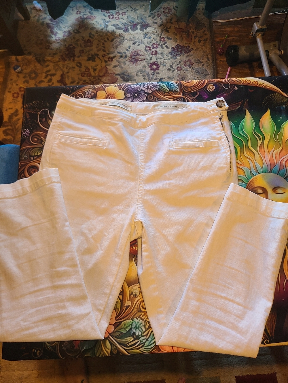 Vintage Pilcro and the Letterpress White Skinny Jeans